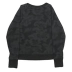 CALVIN KLEIN PERFORMANCE Womens Black Camouflage Crew Neck XS Sweatshirt