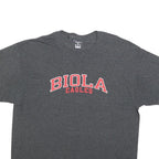 CHAMPION Mens Grey Biola Eagles Graphic T-Shirt XL Short Sleeve Crew Neck Cotton