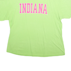 GILDEN Mens Green & Pink Indiana Graphic T-Shirt XL Short Sleeve Crew Neck