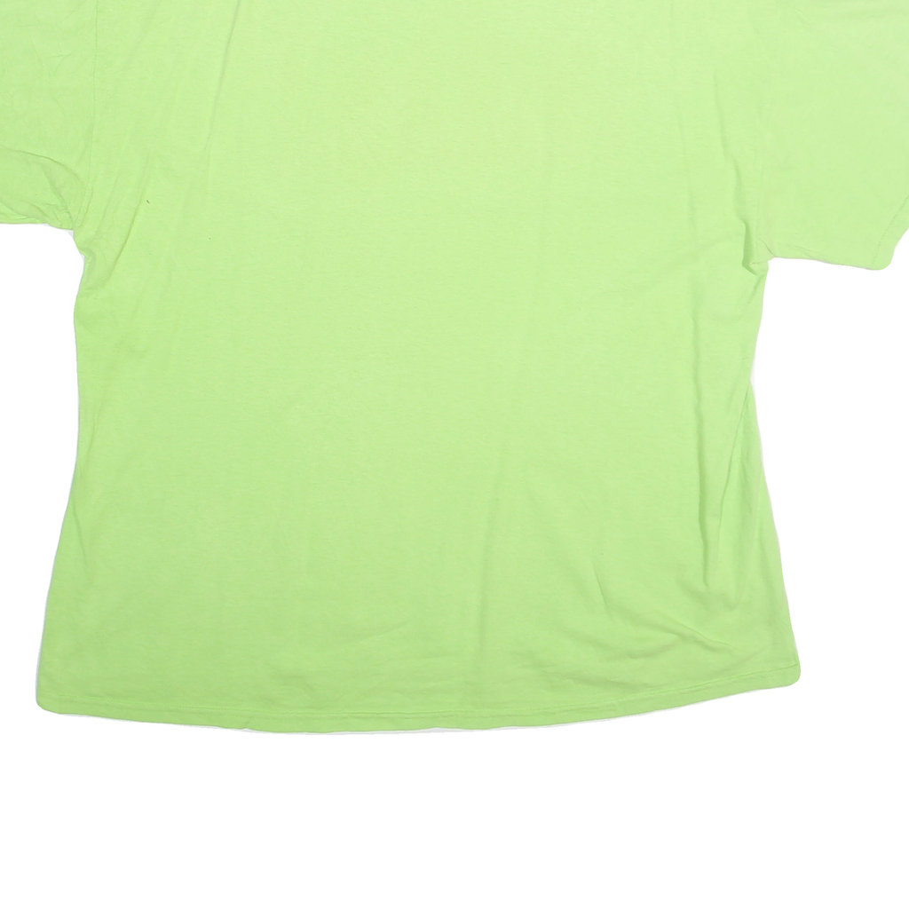 GILDEN Mens Green & Pink Indiana Graphic T-Shirt XL Short Sleeve Crew Neck