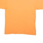 CHAMPION Mens Orange Navy Blue Graphic T-Shirt M Short Sleeve Crew Neck Branded