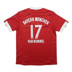 ADIDAS Boys Red Bayern Munchen Football Shirt XL Short Sleeve Crew Neck