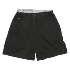 LEE Mens Black Casual Shorts M W30 Elastic Waist Cotton Blend Comfort