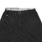 LEE Mens Black Casual Shorts M W30 Elastic Waist Cotton Blend Comfort