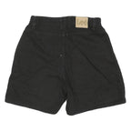 LEE Mens Black Casual Shorts M W30 Elastic Waist Cotton Blend Comfort