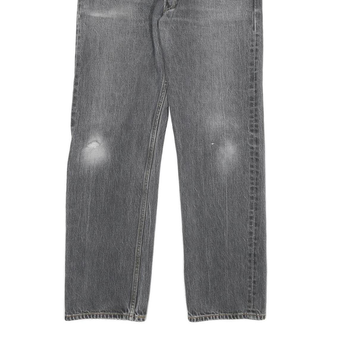 LEVI'S 501XX Mens Jeans Black Regular Straight Denim Medium W32 L30 Classic Fit