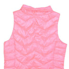 SO PERFECT Womens Pink Sleeveless Quilted Jacket M Polyester Zip Padded Vest