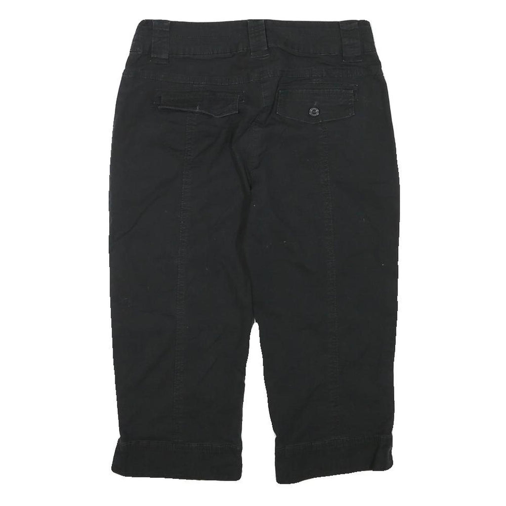 REITMANS Womens Black Casual Cotton Blend Shorts M W28 Pockets