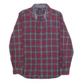 VANS Mens Red & Blue Check Shirt M Casual Button Up Cotton Long Sleeve