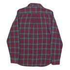 VANS Mens Red & Blue Check Shirt M Casual Button Up Cotton Long Sleeve