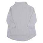 Womens Printed Top Black High Neck 3/4 Sleeve Gingham S