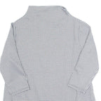 Womens Printed Top Black High Neck 3/4 Sleeve Gingham S