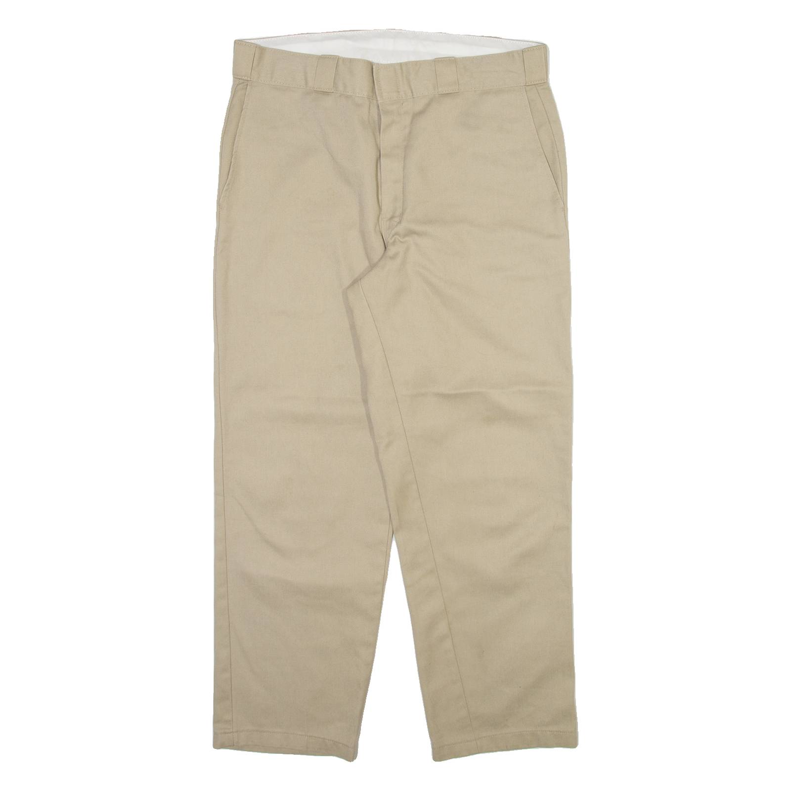 DICKIES Mens Trousers Beige Regular Straight W34 L27