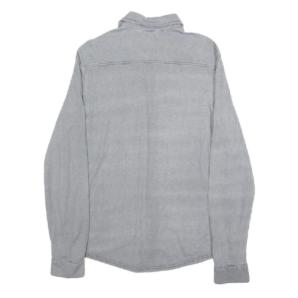 LEVI'S Mens Blue Check Shirt M Cotton Long Sleeve Casual Button Closure