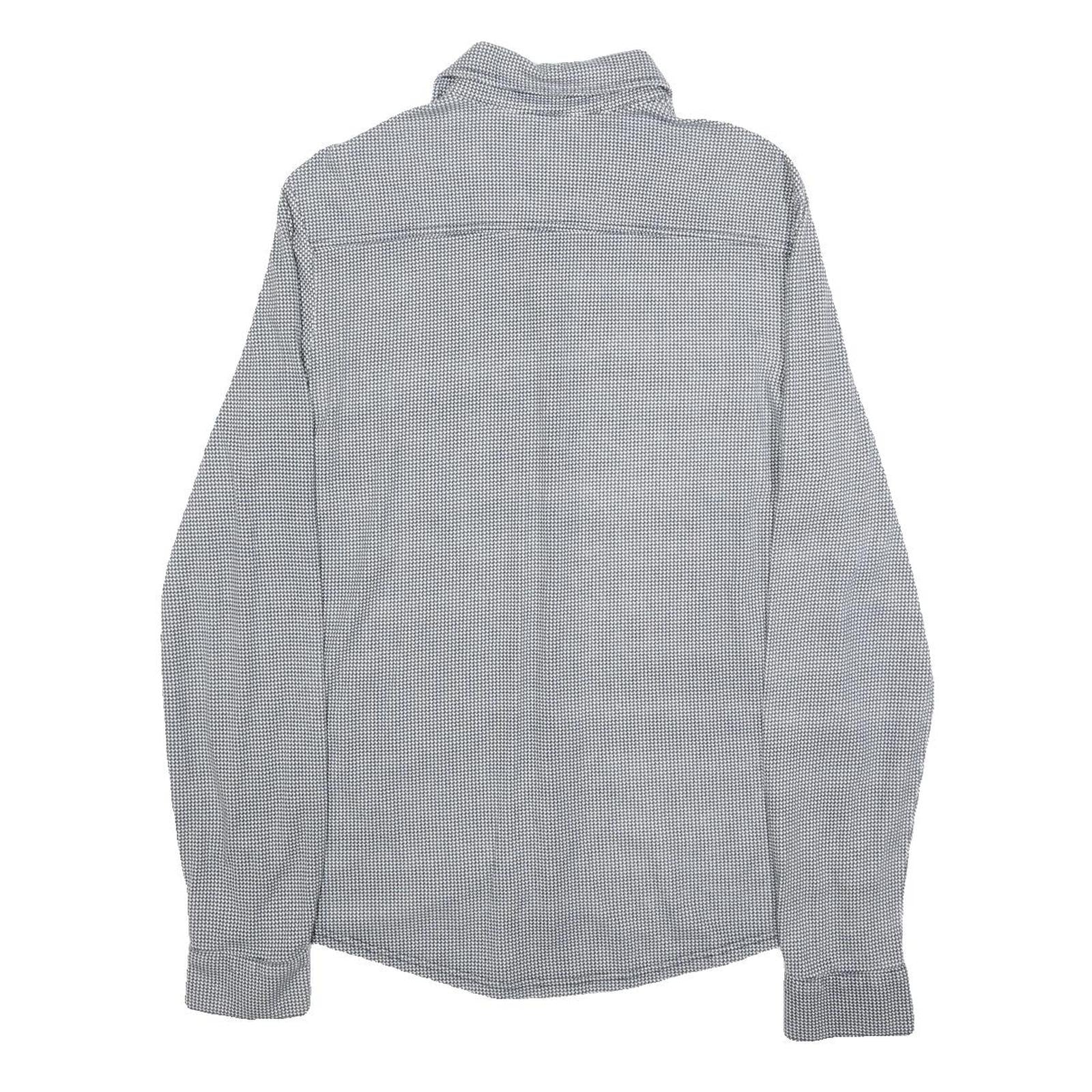 LEVI'S Mens Blue Check Shirt M Cotton Long Sleeve Casual Button Closure