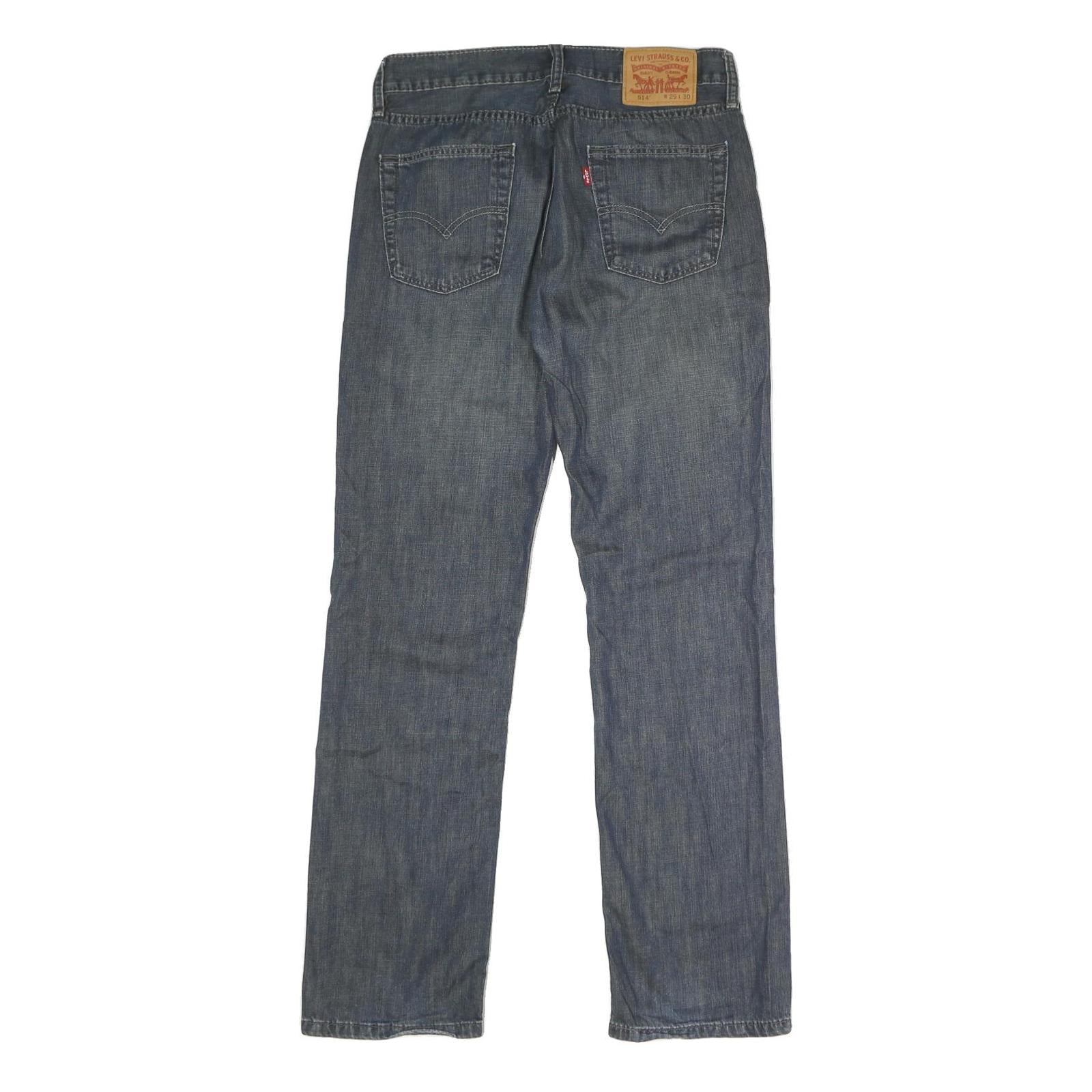 LEVI'S 514 SLIM Mens Jeans Blue Regular Straight Denim Medium W29 L30 Slim Fit