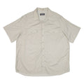 Mens Plain Shirt Beige 2XL
