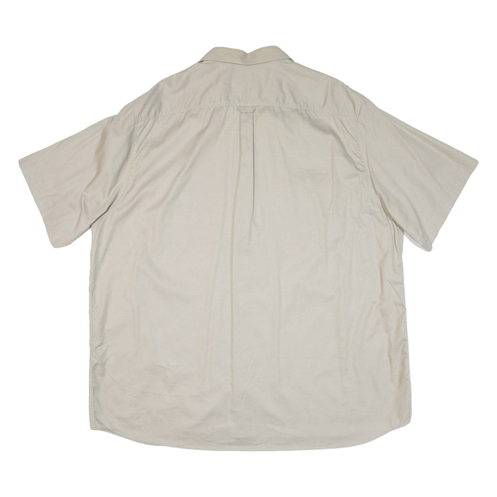 Mens Plain Shirt Beige 2XL