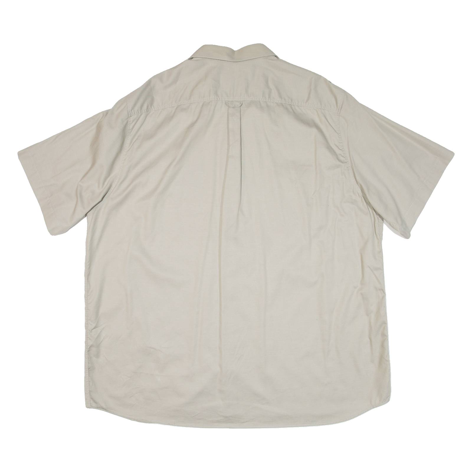 Mens Plain Shirt Beige 2XL