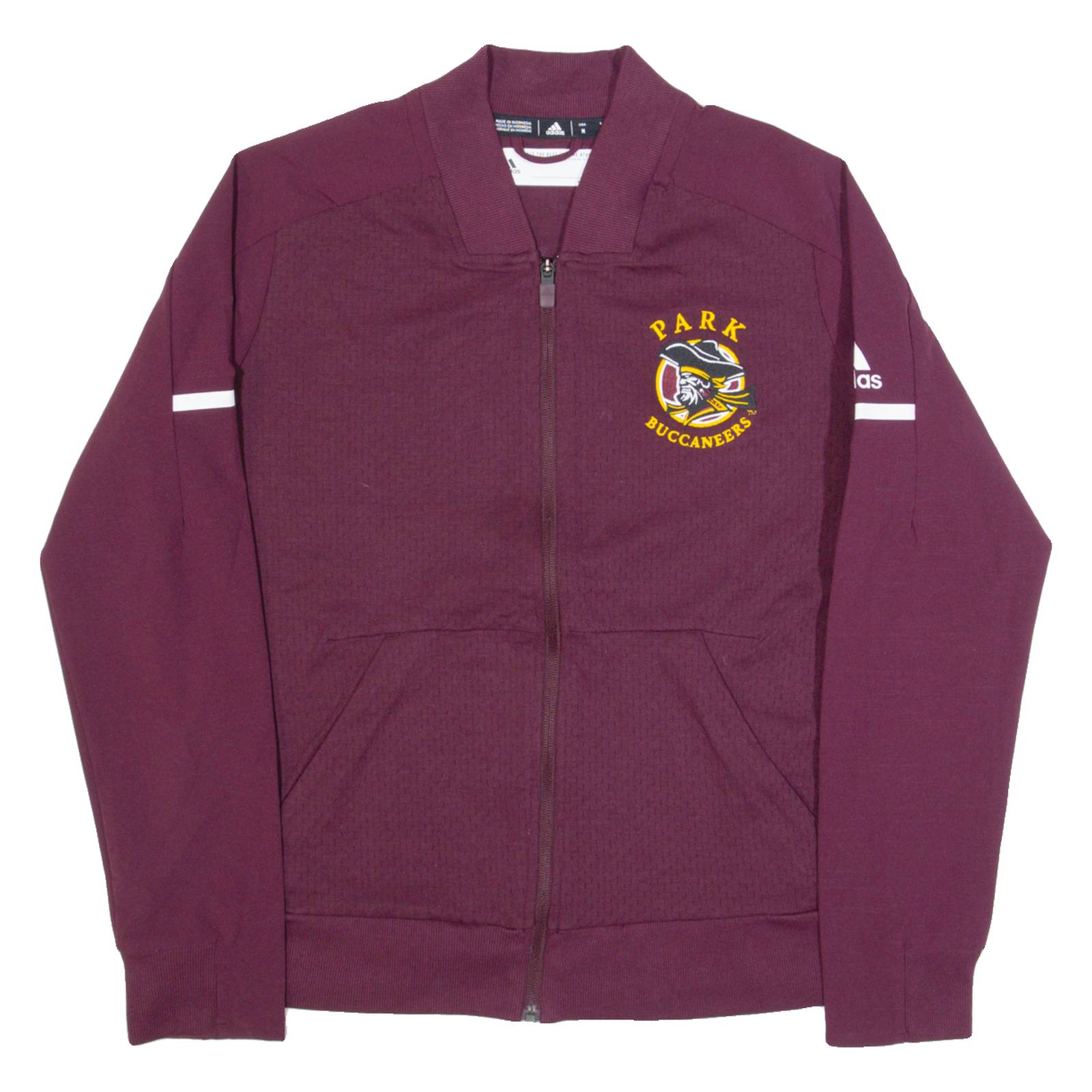 ADIDAS Park Buccaneers Mens Track Jacket Maroon USA M
