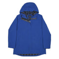 PENDLETON Womens Blue Jacket M Polyester Zip Hooded Plain Coat Outdoor