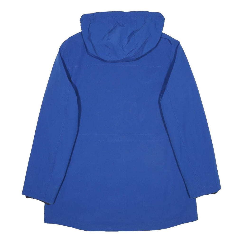 PENDLETON Womens Blue Jacket M Polyester Zip Hooded Plain Coat Outdoor