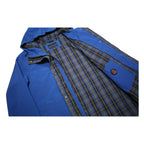 PENDLETON Womens Blue Jacket M Polyester Zip Hooded Plain Coat Outdoor
