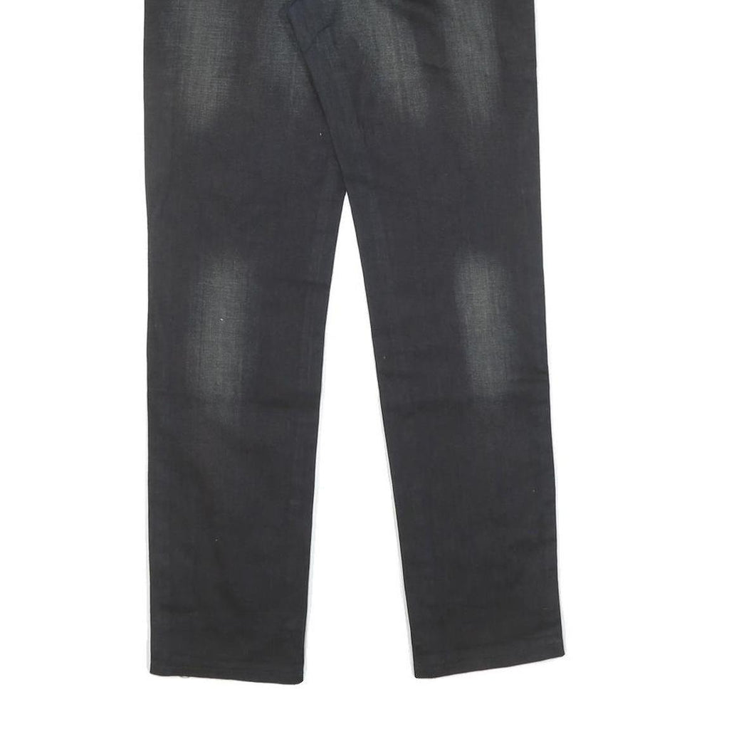 Womens Slim Blue Denim Slim Jeans Cotton W27 L27 Zip Pockets