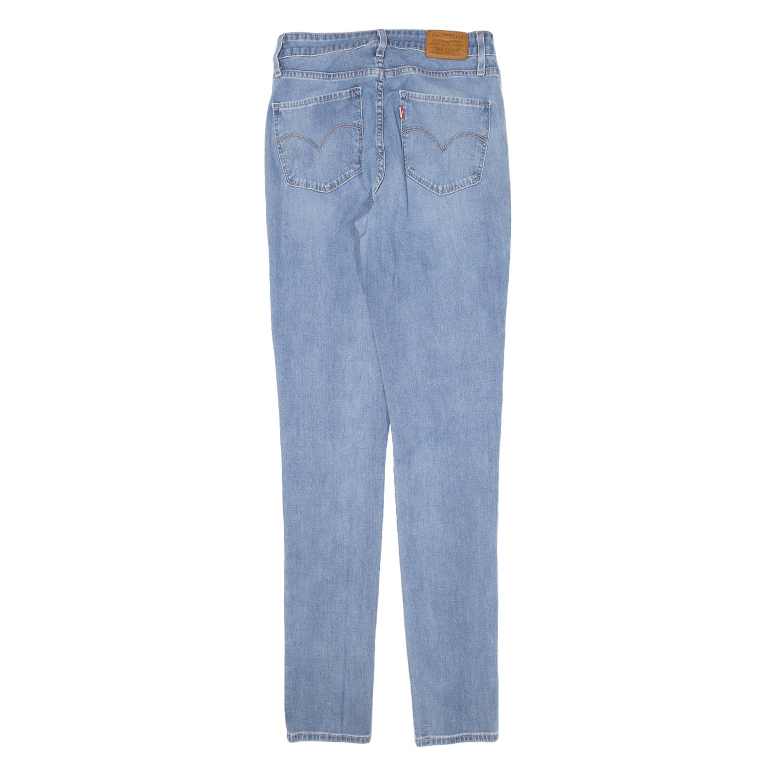 LEVI'S 721 BIG E High Rise Womens Jeans Blue Slim Skinny W24 L30