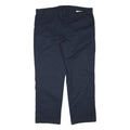 DICKIES Mens Cotton Blend Navy Regular Straight Trousers W40 L30 Workwear