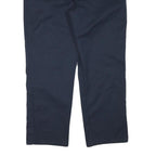 DICKIES Mens Cotton Blend Navy Regular Straight Trousers W40 L30 Workwear