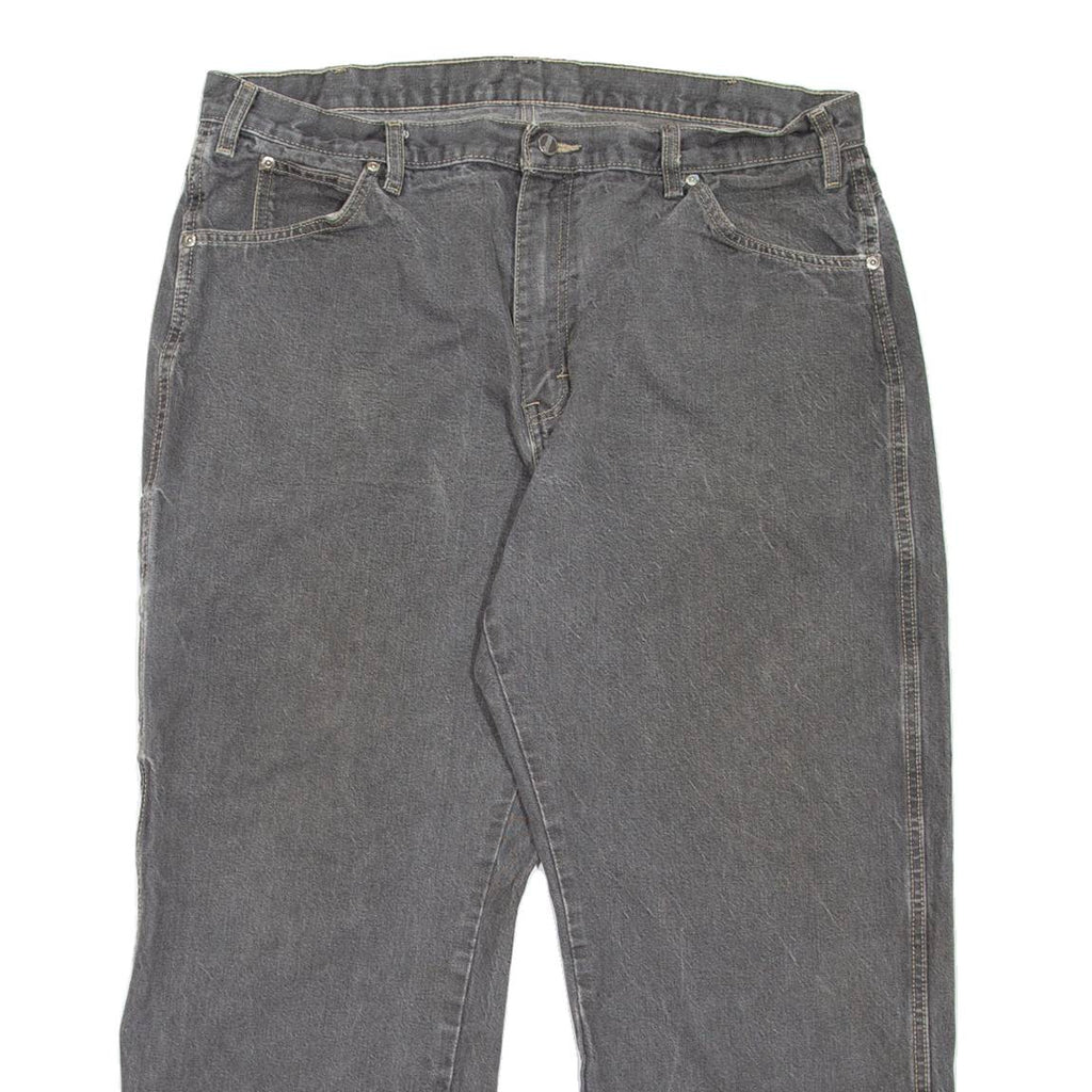 DICKIES Workwear Mens Jeans Grey Loose Tapered W38 L27