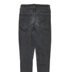 LEVI'S Womens Jeans Black Slim Skinny Denim Medium W26 L30 Stretch Zip