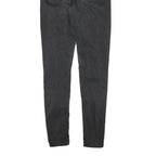 LEVI'S Womens Jeans Black Slim Skinny Denim Medium W26 L30 Stretch Zip