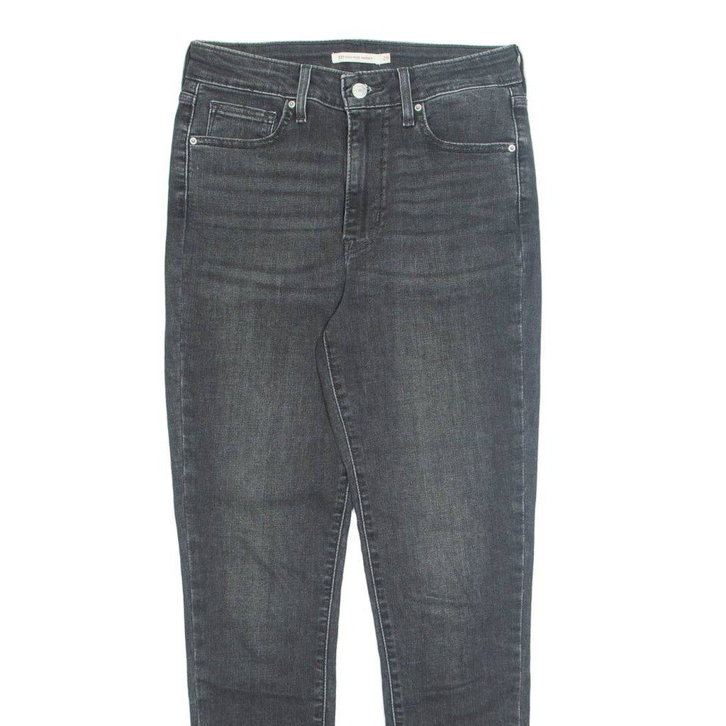 LEVI'S 721 Womens Jeans Grey Regular Tapered Stone Wash W29 L30