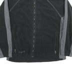 COLUMBIA Mens Black & Grey Fleece Jacket XL Polyester Blend Outdoor Zip