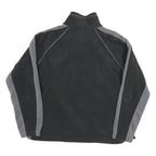 COLUMBIA Mens Black & Grey Fleece Jacket XL Polyester Blend Outdoor Zip