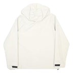 SALEWA Womens White Outdoor Jacket UK 12 Polyester Blend Zip Hooded Plain