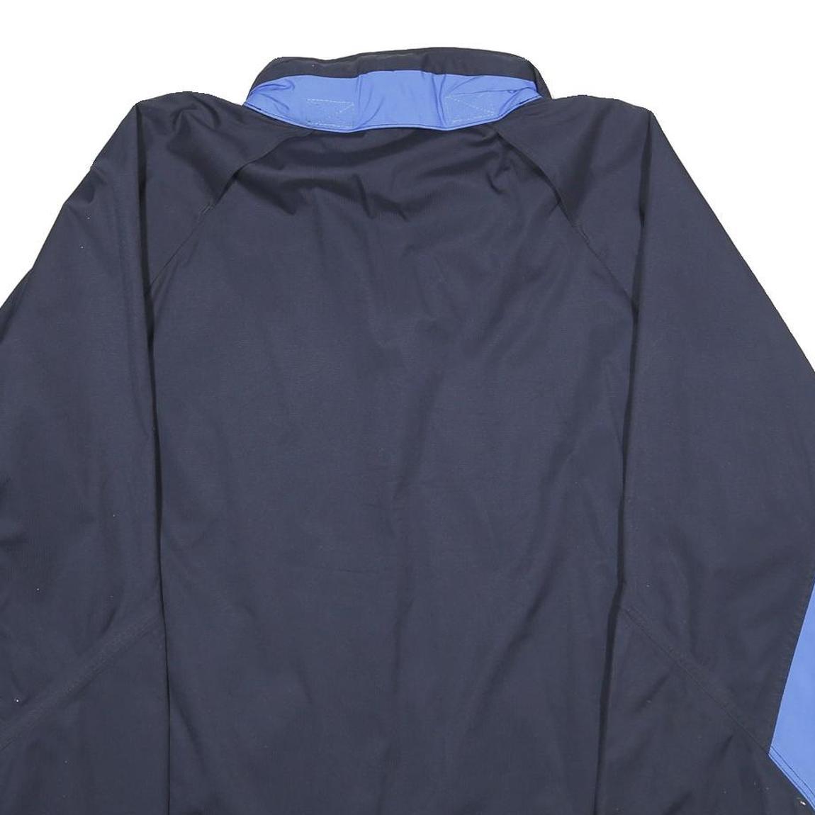 PUMA Mens Blue & Navy Polyester Zip Jacket XL Plain Sports Casual Lightweight