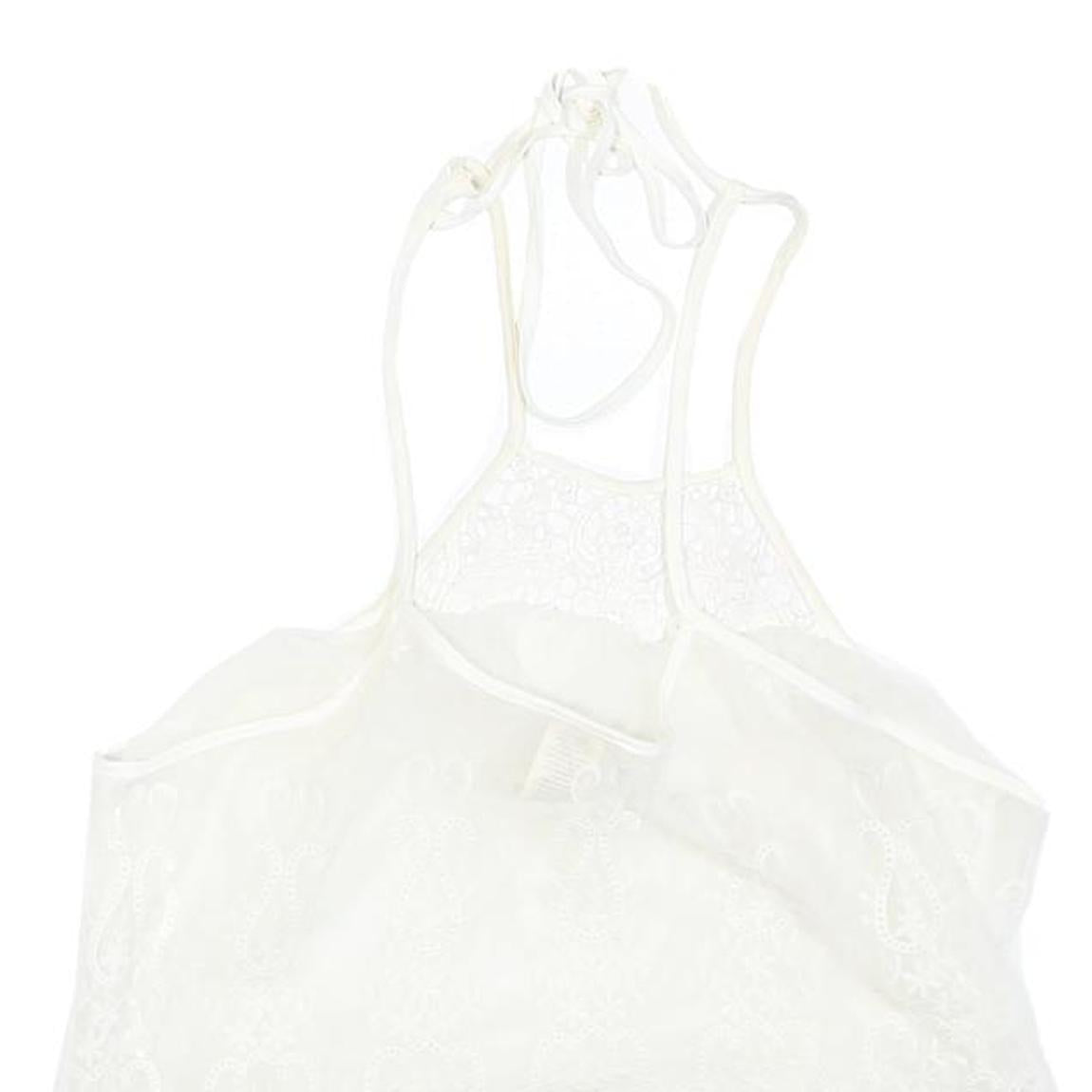 IN BLOOM Womens White Lace Sleeveless Camisole Top XL Summer Casual
