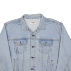 HARD ROCK CAFE Mens Blue Denim Jacket L Cotton Blend Button Denim Classic Casual