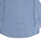 NAUTICA Mens Blue Cotton Shirt L Classic Button Down Long Sleeve Casual