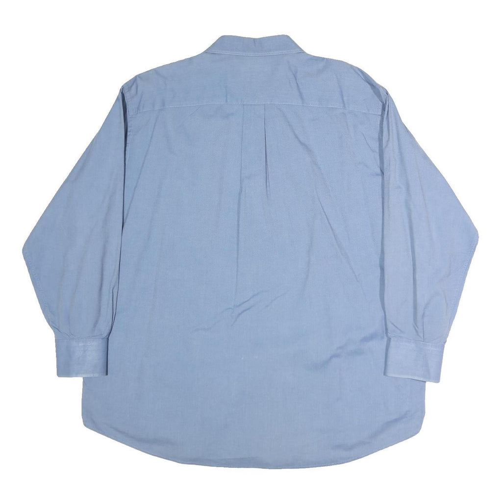 NAUTICA Mens Blue Cotton Shirt L Classic Button Down Long Sleeve Casual