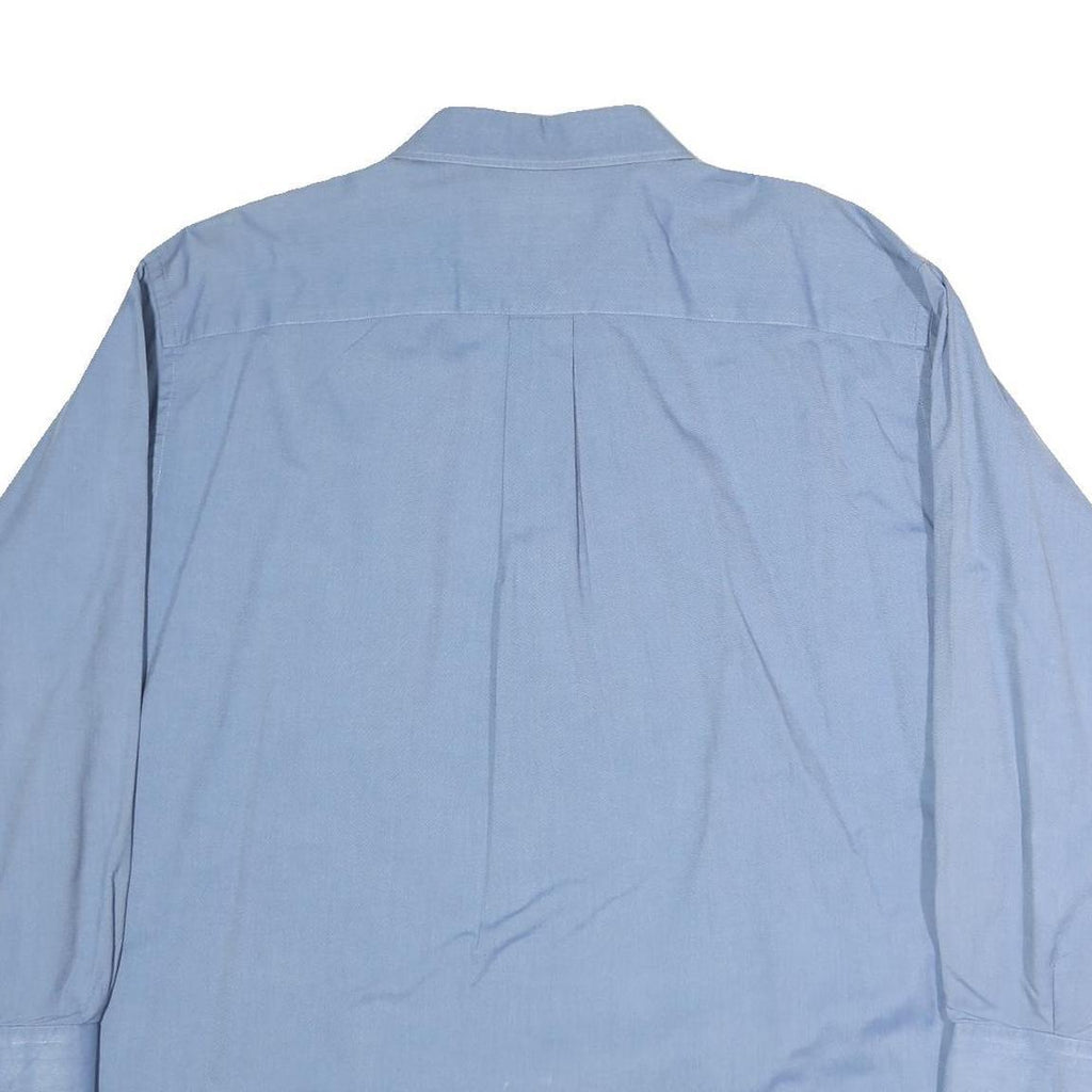 NAUTICA Mens Blue Cotton Shirt L Classic Button Down Long Sleeve Casual