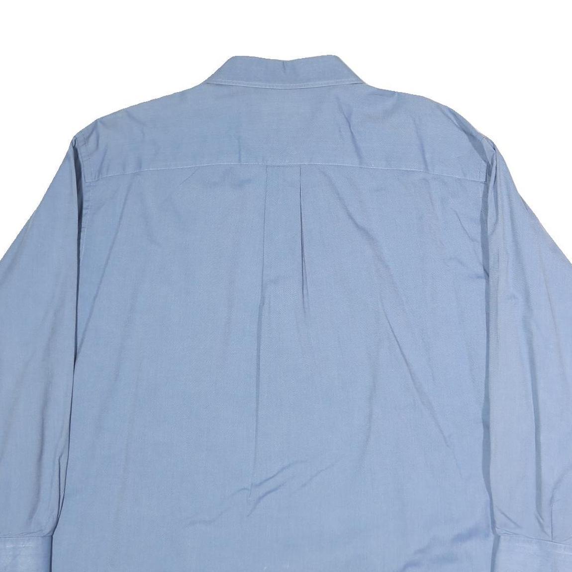 NAUTICA Mens Blue Cotton Shirt L Classic Button Down Long Sleeve Casual