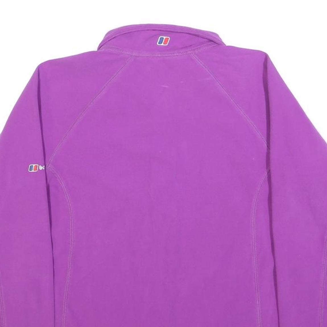 BERGHAUS Womens Purple Plain Polyester Performance Jumper Pullover UK 10