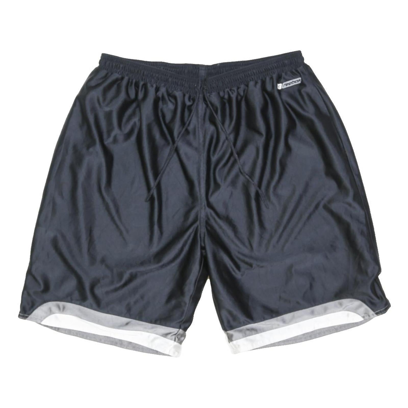 REEBOK Mens Black Casual Sports Shorts XL W32 Polyester Blend Lightweight
