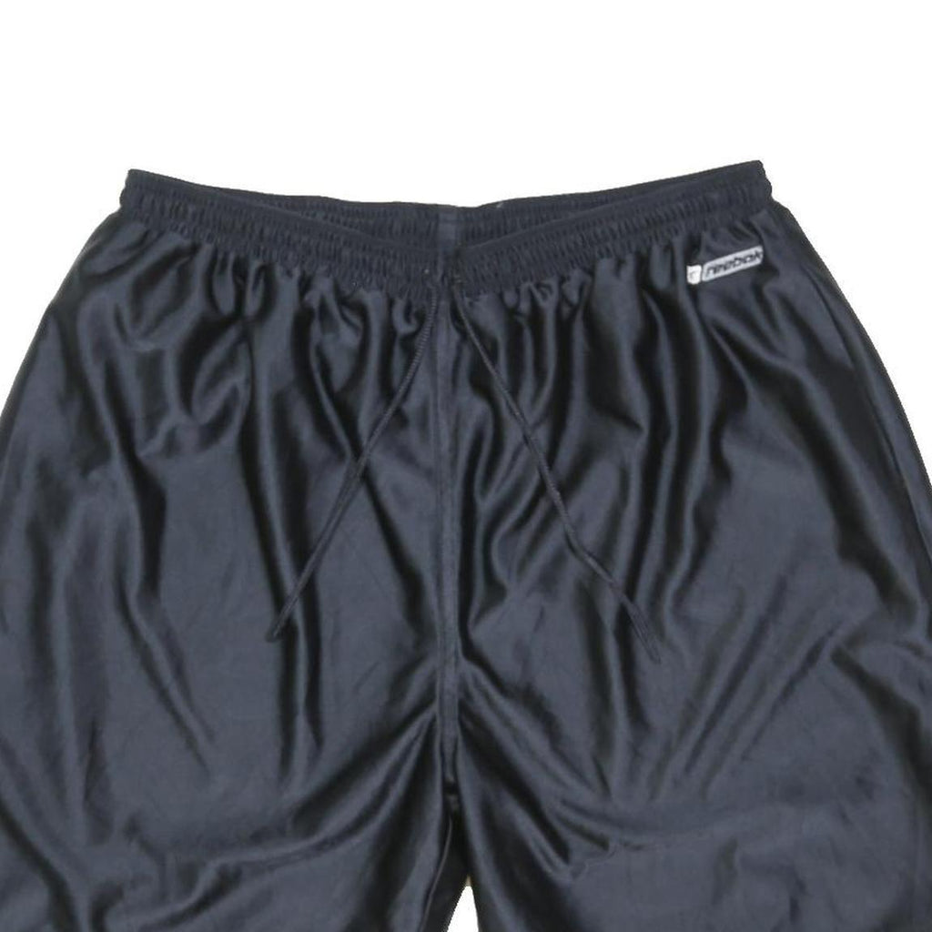 REEBOK Mens Black Casual Sports Shorts XL W32 Polyester Blend Lightweight