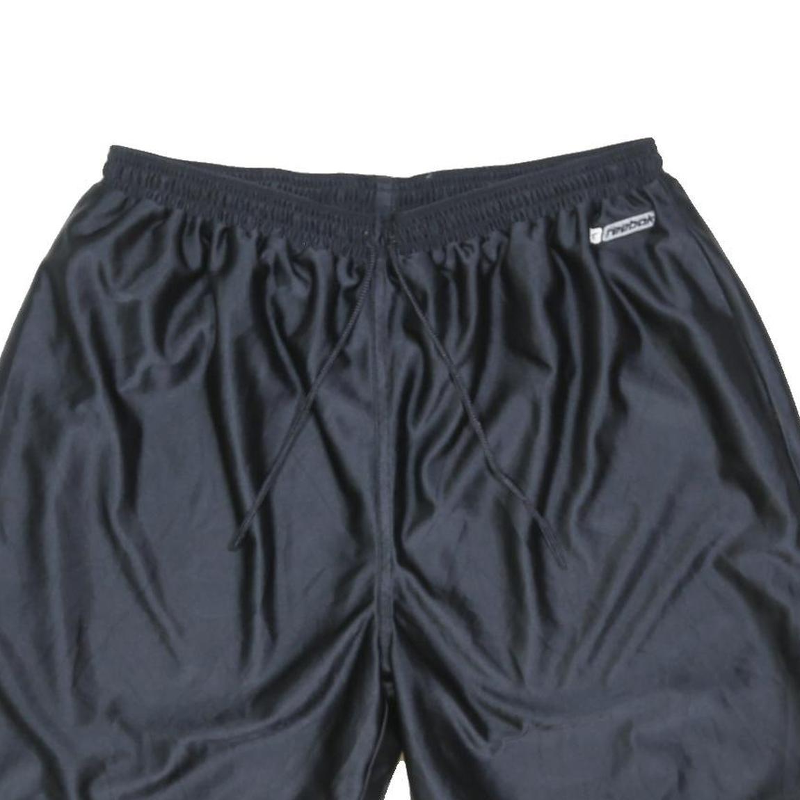 REEBOK Mens Black Casual Sports Shorts XL W32 Polyester Blend Lightweight