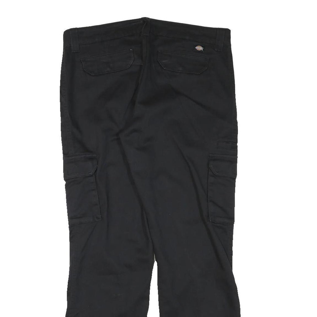 DICKIES Womens Regular Fit Black Cargo Trousers W34 L31 Practical Comfortable